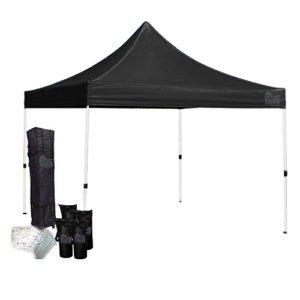 black 10x10 canopy tent bundle