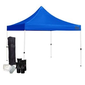blue 10x10 canopy tent bundle
