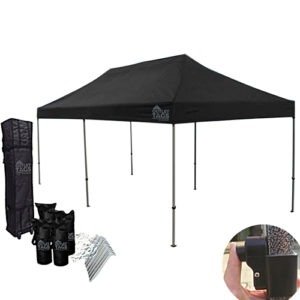 10x20 black pop up tent