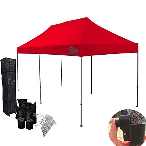 10x20 red pop up tent
