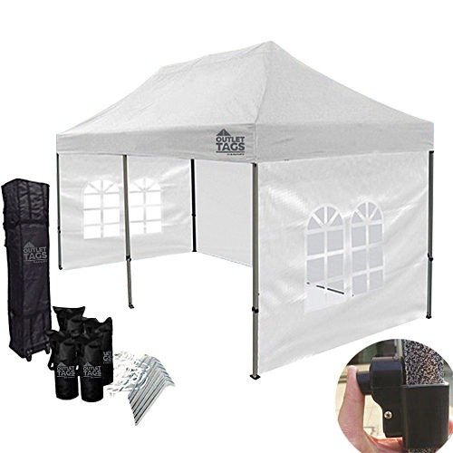 10x20 white canopy with walls