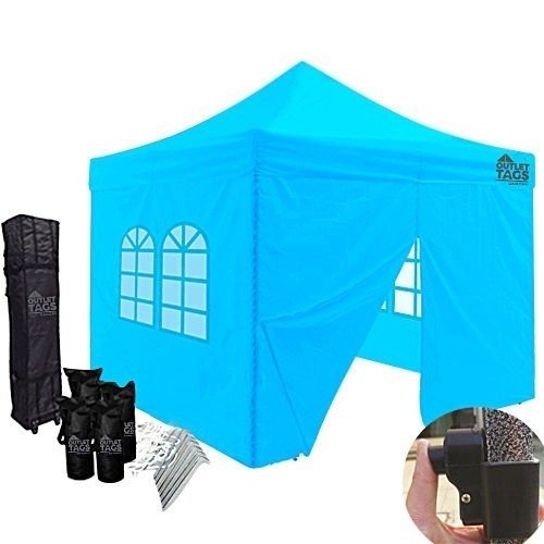10x10 baby blue color canopy with four walls