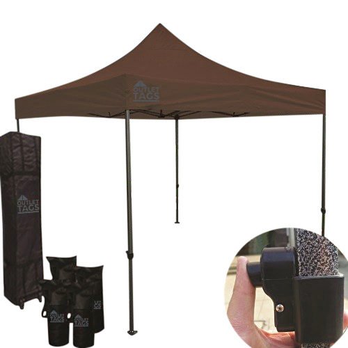 10x10 coffee color canopy