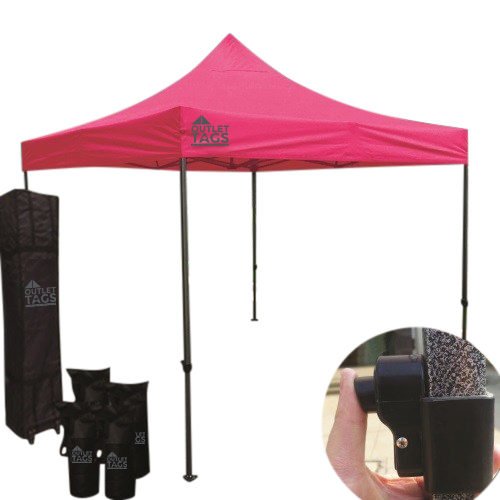 pink pop up tent
