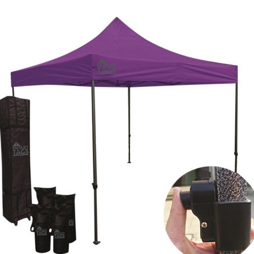 purple pop up tent