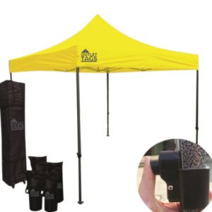 10x10 yellow pop up canopy tent