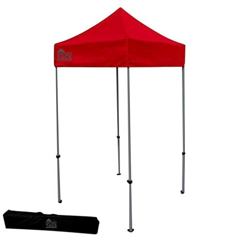 red 5x5 pop up canopy tent