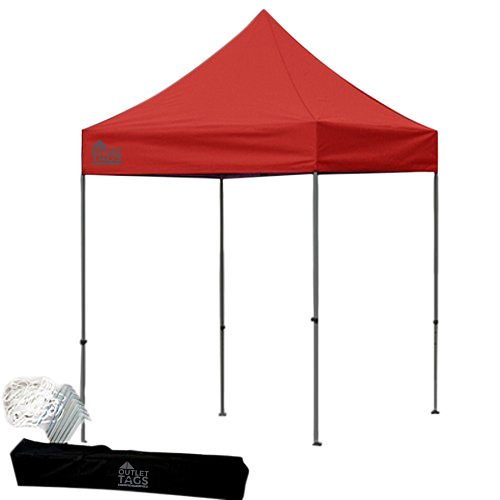 red 8x8 pop up tent canopy