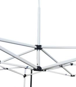 8×8 Iron Horse Canopy with Four Walls – White