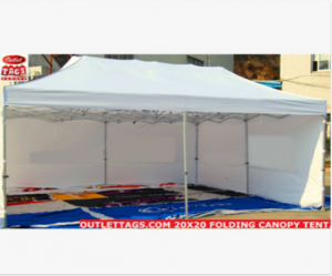 20×20 Folding Canopy Tent – 50MM HEAVY DUTY