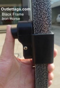 10x10 Iron Horse Canopy - Salt & Pepper Frame - Medium Quality - Beige