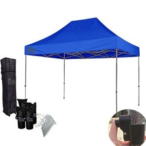 10x15 blue pop up tent