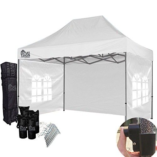 10×15 White Canopy with Walls