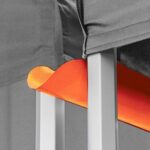 premium quality orange canopy tent rain gutter