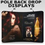 pole back drop display