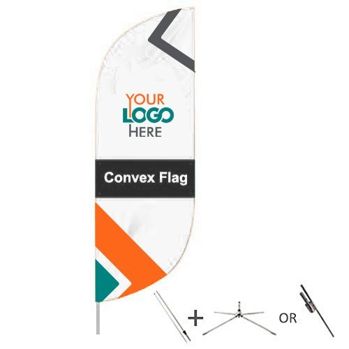 Buy convex flags from OTC Canopies