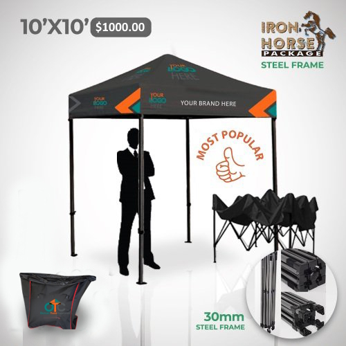 Ironhorse 10x10 custom tent package