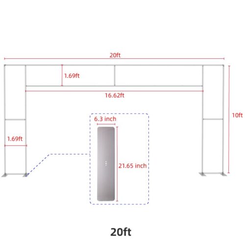 Flat Square Door Arch Stand - Image 7
