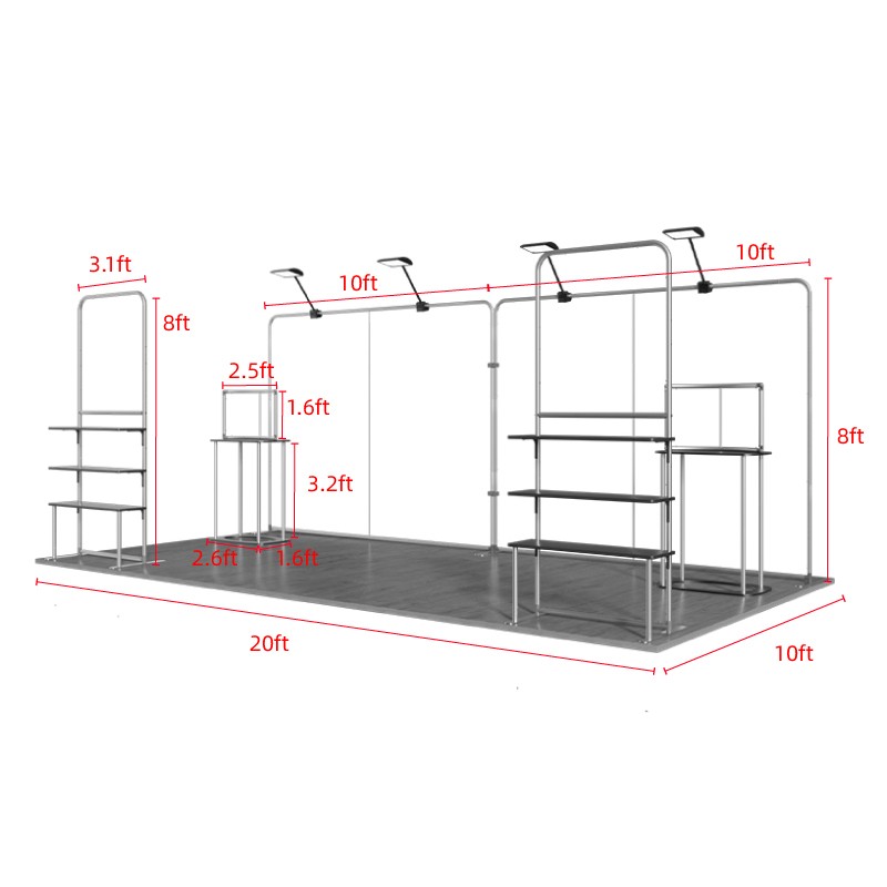 10ftx20ft Custom Trade Show Booth A2 - Image 4