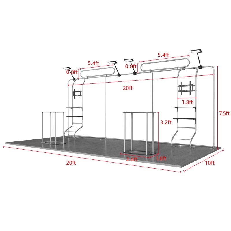 10ftx20ft Custom Trade Show Booth A3 - Image 3