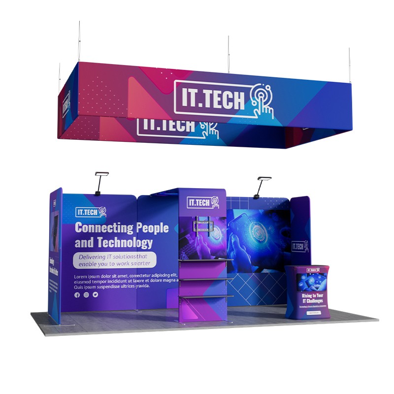 10ftx20ft Custom Trade Show Booth B1 - Image 2