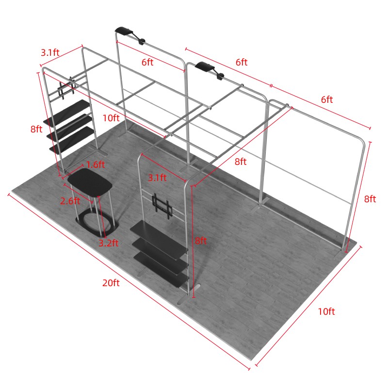 10ftx20ft Custom Trade Show Booth B2 - Image 3