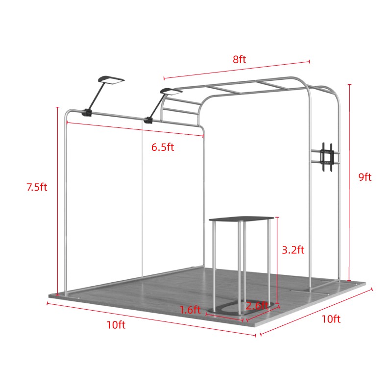 10ftx10ftt Custom Trade Show Booth A3 - Image 9