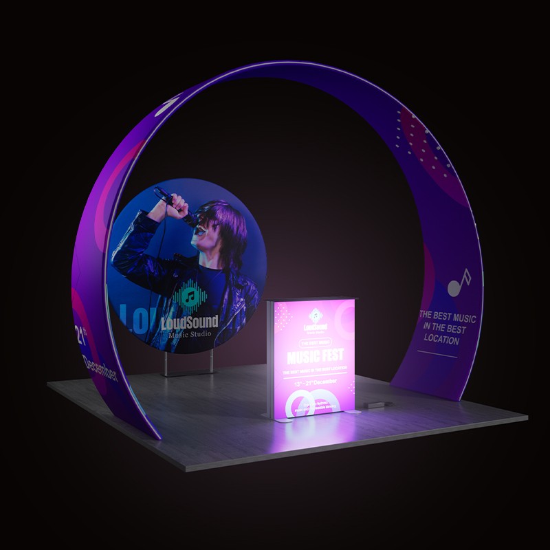 10ftx10ft Custom Trade Show Booth D3 - Image 3