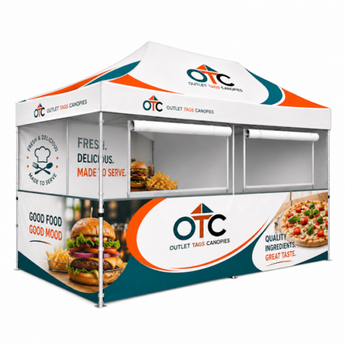 10x20 Custom Tent - Food Booth Tent